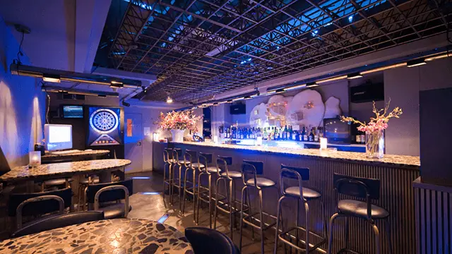 レストランバー紹介 「南青山のBar Blimp Club」の店内をマイクロドローン撮影しました。