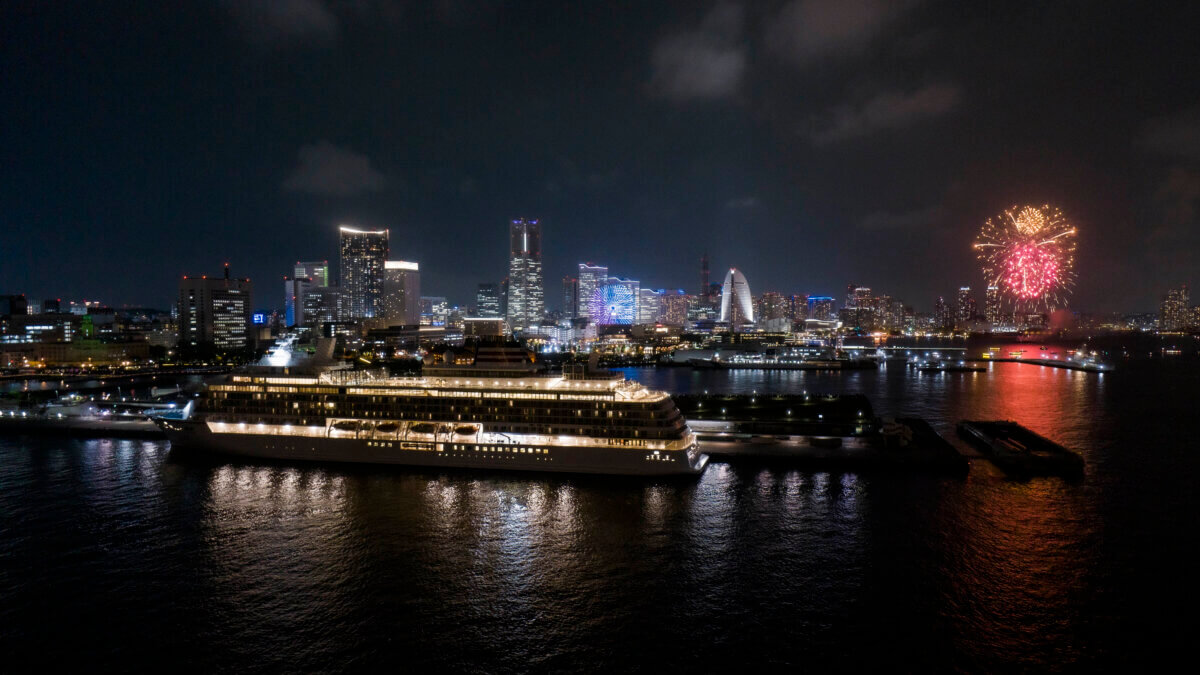 保護中: 日本最大級クルーズ船『飛鳥Ⅲ』をFPVマイクロドローン撮影いたしました