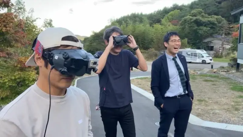 実際のFPVドローン撮影の様子