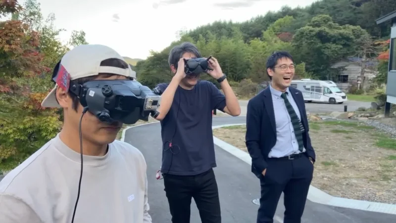 実際のFPVドローン撮影の様子