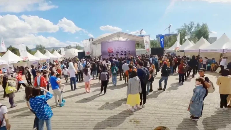 モンゴルで行われたJapan festivalでマイクロドローン撮影